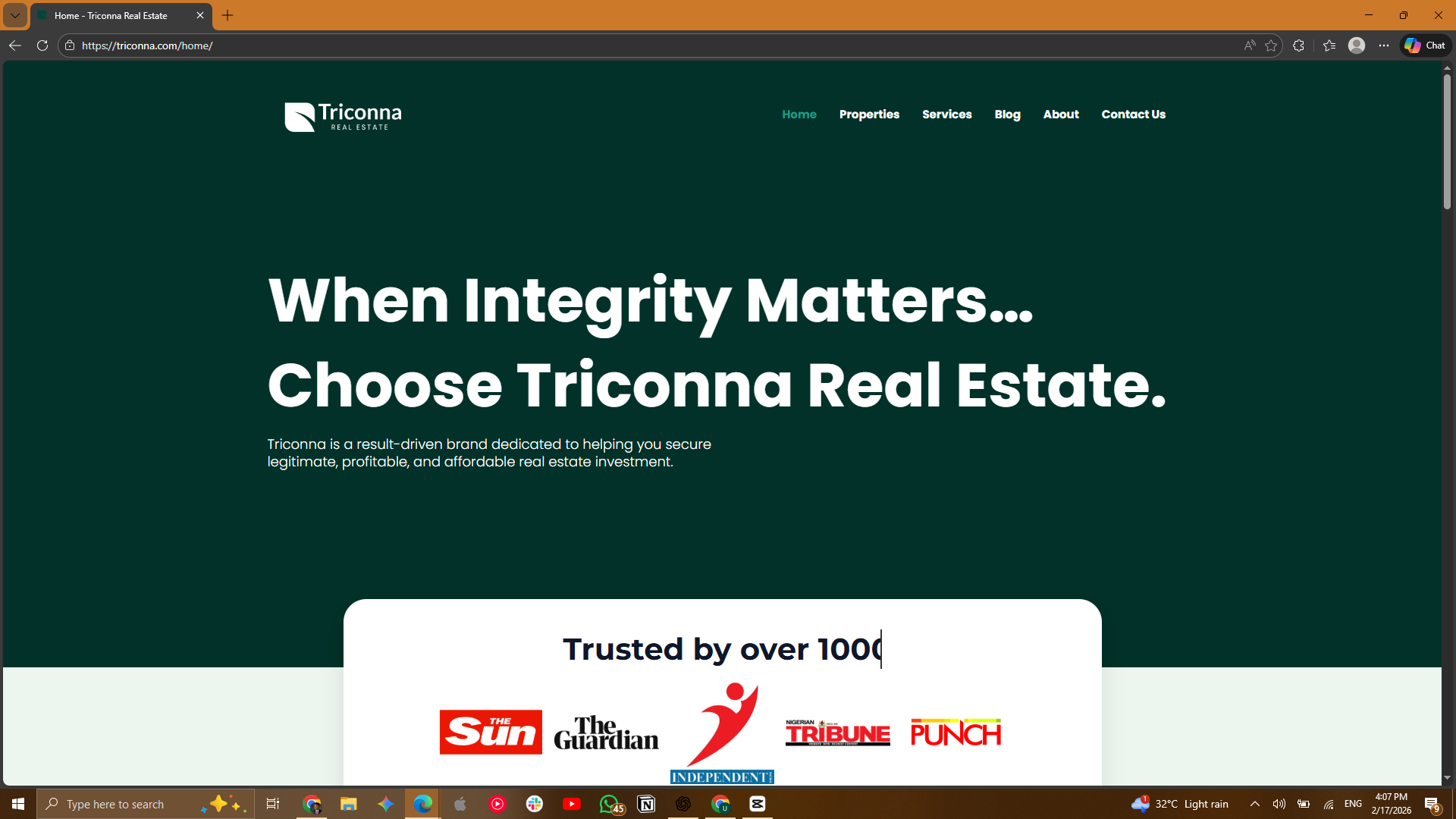 Triconna Real Estate Project